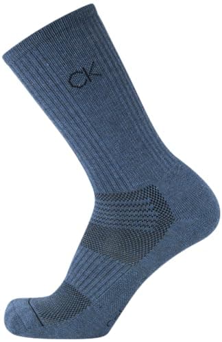 Calvin Klein Mens Crew Socks - 12 Pack Soft Stretch Breathable Athletic Socks for Men for Sports and Running (Size 7-12), Size 7-12, Blue Assorted - Image 5