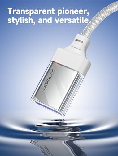 JSAUX USB to USB C Adapter [2 Pack], USBC OTG Adapter Compatible with MacBook Pro/Air, iPhone 15 Pro Max, Samsung Galaxy S24/S23/S22/S21 and More USB C Devices-Crystal White - Image 5