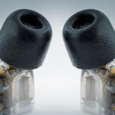 Comply 400 Core Series | Memory Foam Replacement IEM Ear Tips for Campfire Audio, Sennheiser, & More | Superior Noise Isolation, Ultimate Comfort, Secure Fit | Oval, Black, Small (3 Pairs) - Image 2