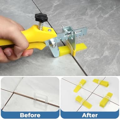Eunice Tile Spacers 1/16，2000 Pcs DIY Tile Leveling System Clips for Professional Leveler Ceramic Tile and Stone Installation - Image 6