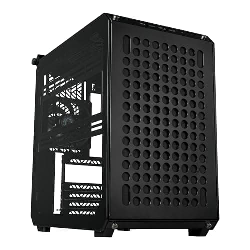 Cooler Master QUBE 500 Flatpack High Airflow Gaming ATX PC Mid-Tower, Customizable, Tempered Glass, Vertical GPU Mount, 365mm GPU Clearances, USB-C, Carrying Handle, Gem Mini - Image 1