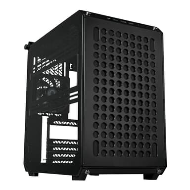 Cooler Master QUBE 500 Flatpack High Airflow Gaming ATX PC Mid-Tower, Customizable, Tempered Glass, Vertical GPU Mount, 365mm GPU Clearances, USB-C, Carrying Handle, Gem Mini - Image 1