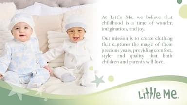 Little Me Clothes for Baby Boys' 2-Piece 100% Cotton Dinomite Dinosaurs Footie Sleeper and Cap Set, 9 Months - Image 2