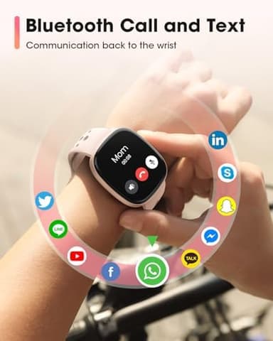Smart Watches for Women Men with Call: Fitness Trackers with 24-Hour Heart Rate SpO2 Sleep Monitor 5ATM Waterproof 120+ Sport Mode Watches for Women gift Compatible with iPhone Android Phones(3 Bands - Image 4