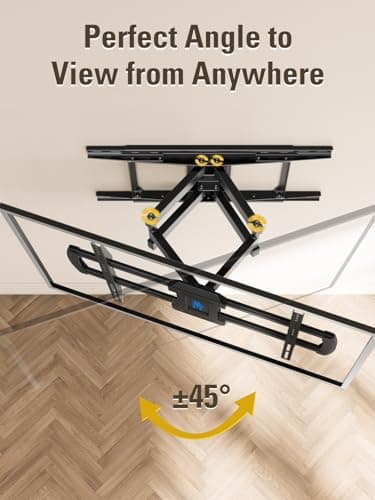 Mounting Dream TV Wall Mounts Bracket for Most 42-84 Inch TVs, UL Listed Premium TV Mount Full Motion with Articulating Arms, Max VESA 600x400mm and 100LBS, Fits 16", 18", 24" Studs, MD2296-24K - Image 3