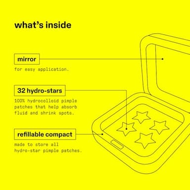 Starface Hydro-Stars, Hydrocolloid Pimple Patches, Absorb Fluid and Reduce Redness, Cute Star Shape, Vegan and Cruelty-Free Skincare (32 Count) - Image 5