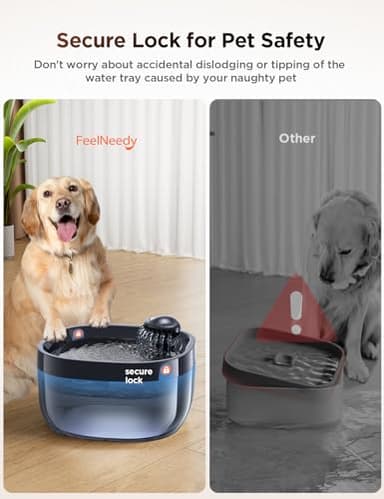 7L/1.8Gal Dog Water Fountain for Large Dog, FEELNEEDY Dog Water Bowl Dispenser Pet Water Fountain, Water Dispenser for Dogs with Ultra Quiet Pump for Multiple Cats, Dogs, Pets (FN-W05, Blue) - Image 5