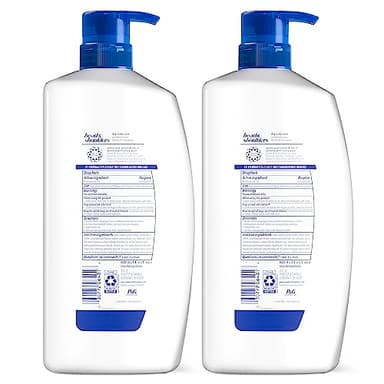 Head & Shoulders Shampoo, Daily-Use Anti-Dandruff Paraben Free Treatment, Dry Scalp Care with Almond Oil, 32.1 fl oz, Twin Pack - Image 2