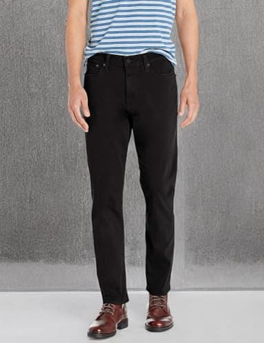 Lucky Brand Men 410 Athletic Fit Jean, Black Rinse, 33W x 30L - Image 5