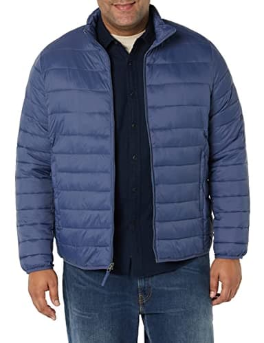 Amazon Essentials Men's Packable Lightweight Water-Resistant Puffer Jacket (Available in Big & Tall), Indigo, XX-Large - Image 4