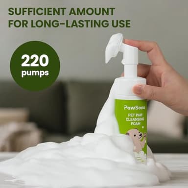 PawSono Paw Cleaner for Dogs & Cats, No-Rinse Foaming Pet Foot Washer with Built-in Scrubber Brush for Dirty, Muddy Paws – Suitable for Small, Medium & Large Dogs, Puppies, Kittens (5 fl oz) - Image 8