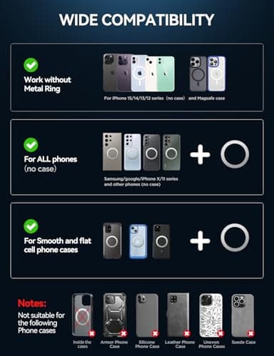 JOYROOM 15W for MagSafe Car Mount Charger, Ultra Magnetic Phone Holder for Car Vent Charging, Fast Wireless Car Charger Mount Fit for iPhone 16 Pro Max Plus Mini 15 14 13 12 - Image 6