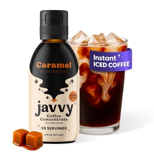 Coffee Concentrate - Cold Brew Coffee, Perfect for Hot or Iced Instant Coffees, Hot Drinks, Cold Brew Concentrate, 35 Servings - Caramel - Image 1