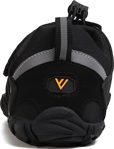 WHITIN Women's Minimalist Barefoot Shoes Zero Drop Sneakers Trail Running Five Fingers Size 6.5 7 Female Wide Toe Box Width Gym Minimal Trekking Black 37 - Image 4