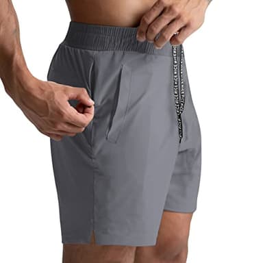Lempue 2 Pack Workout Gym Shorts for Men 5 Inch Lightweight Running Shorts Quick Dry Sports Athletic Shorts with Pockets - Image 2