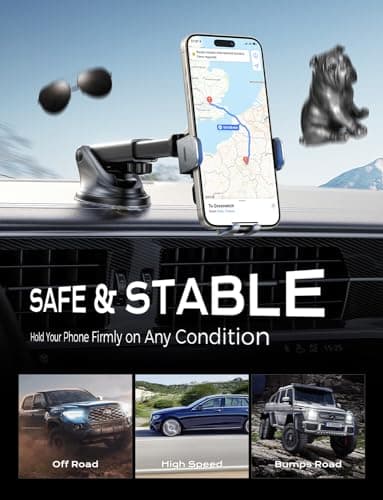 CHGeek Wireless Car Charger, 15W Fast Charging Auto Clamping Car Charger Phone Mount Phone Holder fit for iPhone 16 15 14 13 12 Pro Max 11 XR XS, Samsung Galaxy S24 Ultra S23 S22 S21, S20, S10+, Black - Image 8