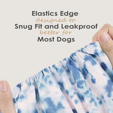 wegreeco Washable Male Dog Belly Band (Stylish Pattern)- Pack of 3 - Washable Male Dog Belly Wrap, Dog Diapers Male (Tie-dye, Ink, X-Small) - Image 4