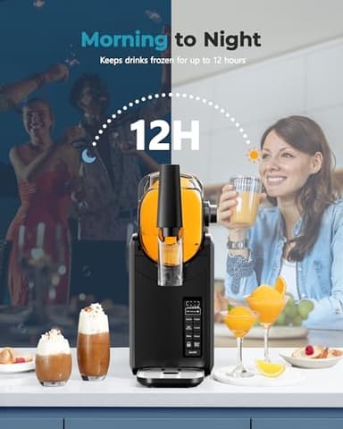 EUHOMY 86oz Slushie Machine, No Ice Needed Slushy Machine for Home, Professional Frozen Drink Maker, Self-Cleaning, 5 Preset Programs, Frozen Margaritas, Frappés, Milkshake. - Image 6