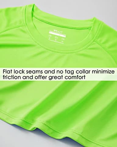 Willit Boy's UPF 50+ Sun Protection Shirt Long Sleeve Rash Guard Swim Shirts Youth SPF Fishing Quick Dry Shirt Fluorescent Green 5T - Image 5
