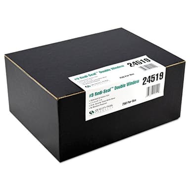 Quality Park #9 SFI Double Window Envelopes, Redi-Seal, White Wove, 250 per Pack, (24519) - Image 2