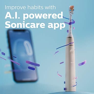 Philips Sonicare DiamondClean Prestige 9900 Rechargeable Electric Toothbrush with SenseIQ, 5 Premium All-in-One Brush Heads, Plaque Removal, Gum Care, Whitening, Champagne, BD9001AZ - Image 5