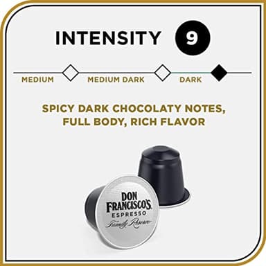 Don Francisco's Clasico Espresso Pods: 40 Recyclable Aluminum Capsules, Intensity 9 Dark Roast, Compatible with Nespresso Original Line Machines - Bold Cuban-Style with Spicy Chocolate Notes - Image 3