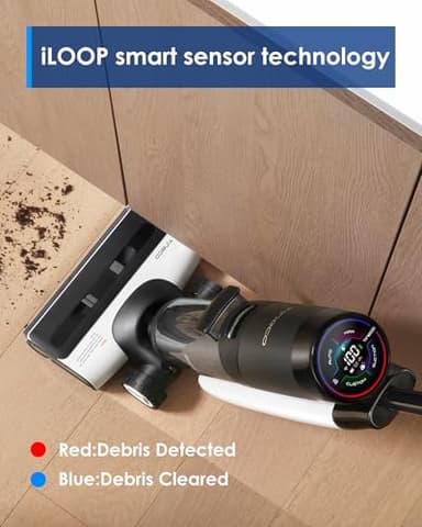 Tineco Floor ONE S7 FlashDry Smart Cordless Wet Dry Vacuum Cleaner, Long Runtime, Great for Sticky Messes, Self-Cleaning, 158℉Hot Air FlashDrying, Dual-Sided Edge Cleaning, Extended Battery Lifespan - Image 7