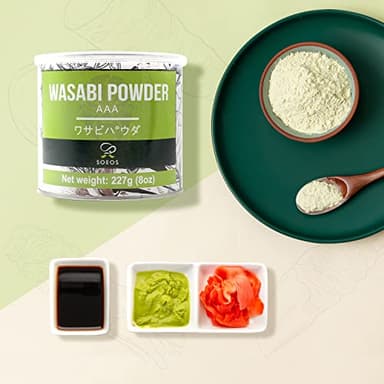 Soeos Wasabi Powder 8oz (227g), Premium Wasabi Powder for Sushi and Sashimi - Image 4