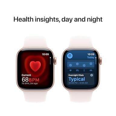 Apple Watch Series 10 [GPS 42mm case] Smartwatch with Rose Gold Aluminum Case with Light Blush Sport Band - S/M. Fitness Tracker, ECG App, Always-On Retina Display, Water Resistant - Image 6