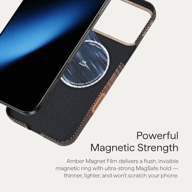 pitaka for iPhone 17 Pro Case 6.3" with Camera Control Button, Compatible with MagSafe, Ultra-Slim Case with Caseless Touch Feeling, 1500D Aramid Fiber Woven, Sunset - Image 7