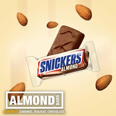 SNICKERS Fun Size Almond Milk Chocolate Candy Bars Bulk Pack, 10.23 oz Bag - Image 3