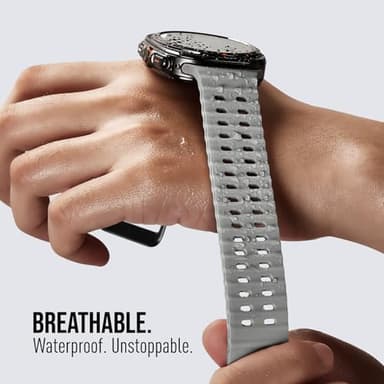 Acextro 6-Pack Marine Sport Band Compatible with Galaxy Watch Ultra Bands 47mm (2025/2024), Samsung Watch 7 Ultra Bands for Men Women, Breathable Ocean Silicone Strap No Gap Design - Image 2