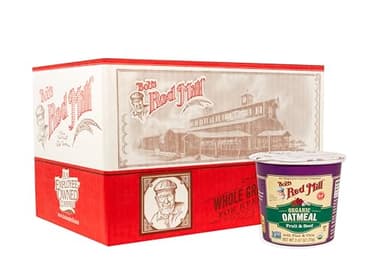 Bob's Red Mill Organic Oat Cup, Fruit & Seed, 1 cup (Pack of 12)- Non GMO, Whole Grain, Kosher - Image 1