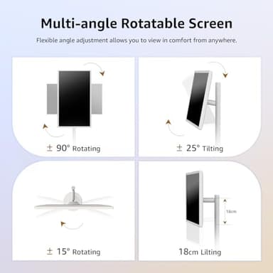 ApoloSign 32-Inch Smart Portable TV, 1080p Portable Touch Screen Monitor, 8G+128GB Storage, Android OS(Support Google Play Store), Built-in Battery(4-6H), Full Swivel Rotation, Voice Remote Control - Image 4