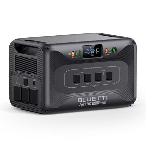 BLUETTI Apex 300 Portable Power Station, 2764.8Wh Solar Generator LFP Battery Backup with 6 3840W AC Outlets (7680W Surge), Simultaneous 120V/240V Output & Black Start, for Home, RV and Emergencies - Image 1