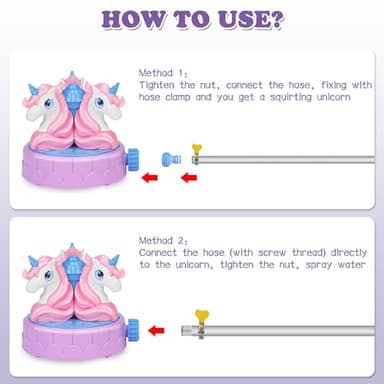 Sprinkler for Kids Outdoor Water Toys: Backyard Spinning Unicorn Toddler Sprinkler Toy - Summer Outside Toys for 18M+ Splashing Fun Toy Ages 3 4 5 6 7 8 Year Old Boys Girls Gifts - Image 5