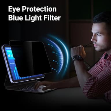 ZOEGAA Privacy Screen Protector for iPad 11/10th Generation A16(11/10.9 Inch,2025/2022), Anti-Spy Privacy Filter, Matte Finish Anti Blue Light Glare Filter for iPad 11/10 Gen 2025 - Image 6