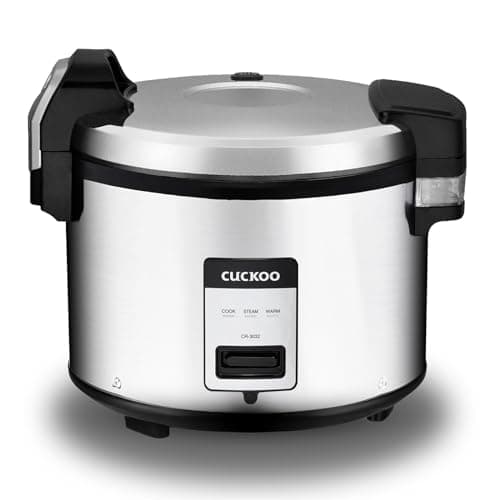 CUCKOO Commercial Rice Cooker & Warmer, Extra Large Rice Cooker 30-Cup Uncooked / 60-Cup Cooked, Professional Industrial Grain Cooker with Large Capacity, Easy One-Touch Operation, Silver (CR-3032) - Image 1