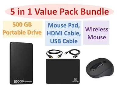 HP New 14" HD Ultra Light Thin Laptop, Quad-Core Intel Celeron Processor, 16GB RAM, 564GB (64GB eMMC+ 500GB Ext Driver), Upto 11 Hours, Windows 11 S + 1 Year Office 365+HubxcelAccessory, Royal Blue - Image 2