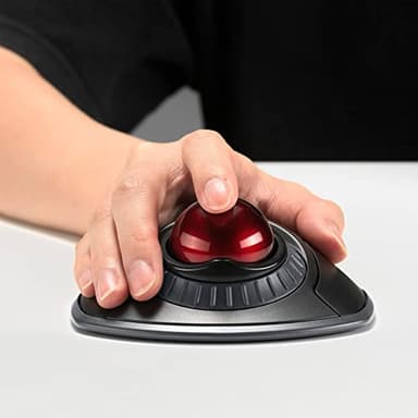 Kensington Orbit Wireless Trackball with Scroll Ring - Black-Red (K70990WW), - Image 4