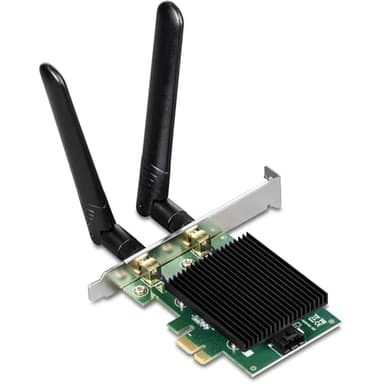 TRENDnet AX3000 Wireless Dual Band & WiFi 6 PCIe Adapter, Bluetooth 5.2 Class 2, 2401 Mbps Wireless AX, 600 Mbps Wireless N Bands, Windows 10, Supports Up to WPA3 WiFi Connectivity, Black, TEW-907ECH - Image 12