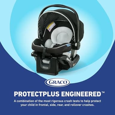 Graco SnugRide Lite LX Infant Car Seat, Rear-Facing, Lightweight, Adjustable Base, Easy Install, Studio - Image 4