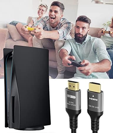 Ubluker 10K 8K 4K HDMI Cable 48Gbps 10 FT, Certified Ultra High Speed HDMI® Cable 4K 240Hz 144Hz 120Hz 8K60Hz 0.01ms HDR10+ eARC HDCP2.3 Netflix Roku TV PC Monitor Projector PS5 Xbox - Image 6
