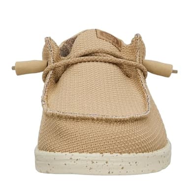 HEYDUDE Wally Sport Mesh | Men's Shoes | Men's Slip On Loafers | Comfortable & Light-Weight Tan/White - Image 7