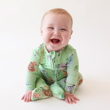 Posh Peanut Convertible Baby Sleepers - Boys Footless Baby Pajamas with 2 Way Zipper for Easy Diaper Changes - Image 4