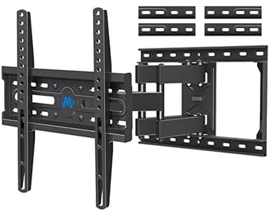 Mounting Dream TV Wall Mount for Most 32-65 Inch TV, Full Motion TV Mount with Dual Arms, Wall Mount Bracket with Swivel and Tilt, Fits 16", 18", 24" Studs, Max VESA 400x400mm, 99 LBS, MD2380-24K - Image 1