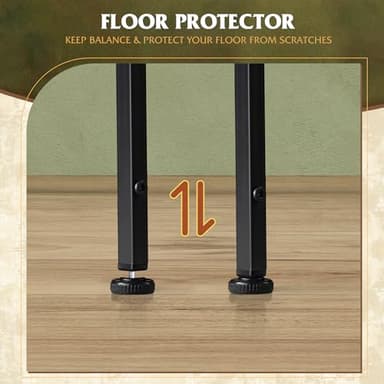 WLIVE Tall Dresser for Bedroom, 7 Drawer Dressers & Chests of Drawers, Fabric Dresser for Closet, Living Room, Night Stand with Metal Frame, Storage Tower with Fabric Bins, Wood Top, Floral Painted - Image 8