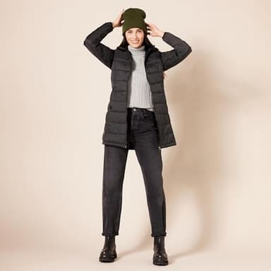 Amazon Essentials Women's Lightweight Water-Resistant Packable Hooded Puffer Coat (Available in Plus Size), Black, XX-Large - Image 5