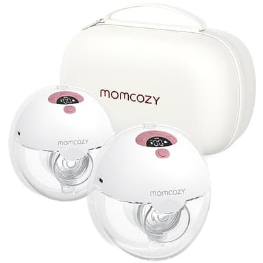 Momcozy Breast Pump Hands Free M5, 3 Modes & 9 Levels, Electric Breast Pump Portable - 24mm, 2 Pack - Image 1