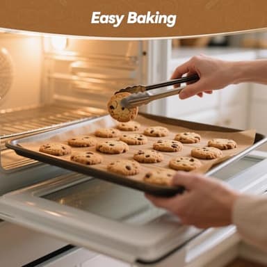 360 Count 12"x 16" Heavy Duty Parchment Paper Sheets for Baking, No-Stick & No-Leak Unbleached Baking Paper, Pre-cut Half Parchment Paper Sheets for Oven, Air Fryer, Microwave - Image 6